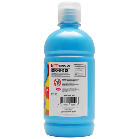 Mont Marte Poster Paint 500Ml 16 91 Us Fl Oz Cerulean Blue