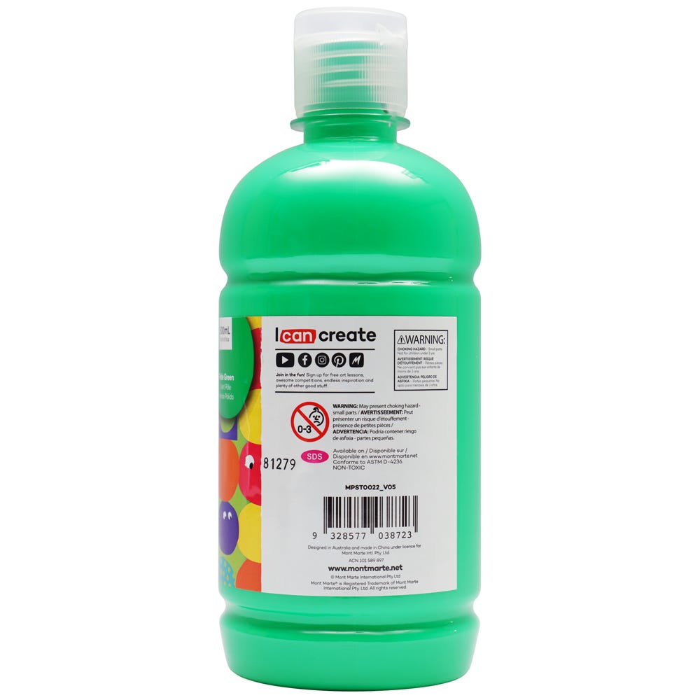 Mont Marte Poster Paint 500Ml 16 91 Us Fl Oz Pale Green