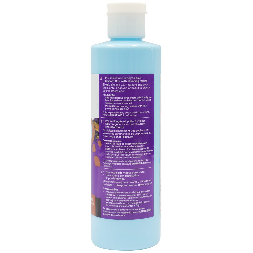 Mont Marte Pouring Acrylic Paint Premium 240Ml 8 12 Us Fl Oz Light Blue