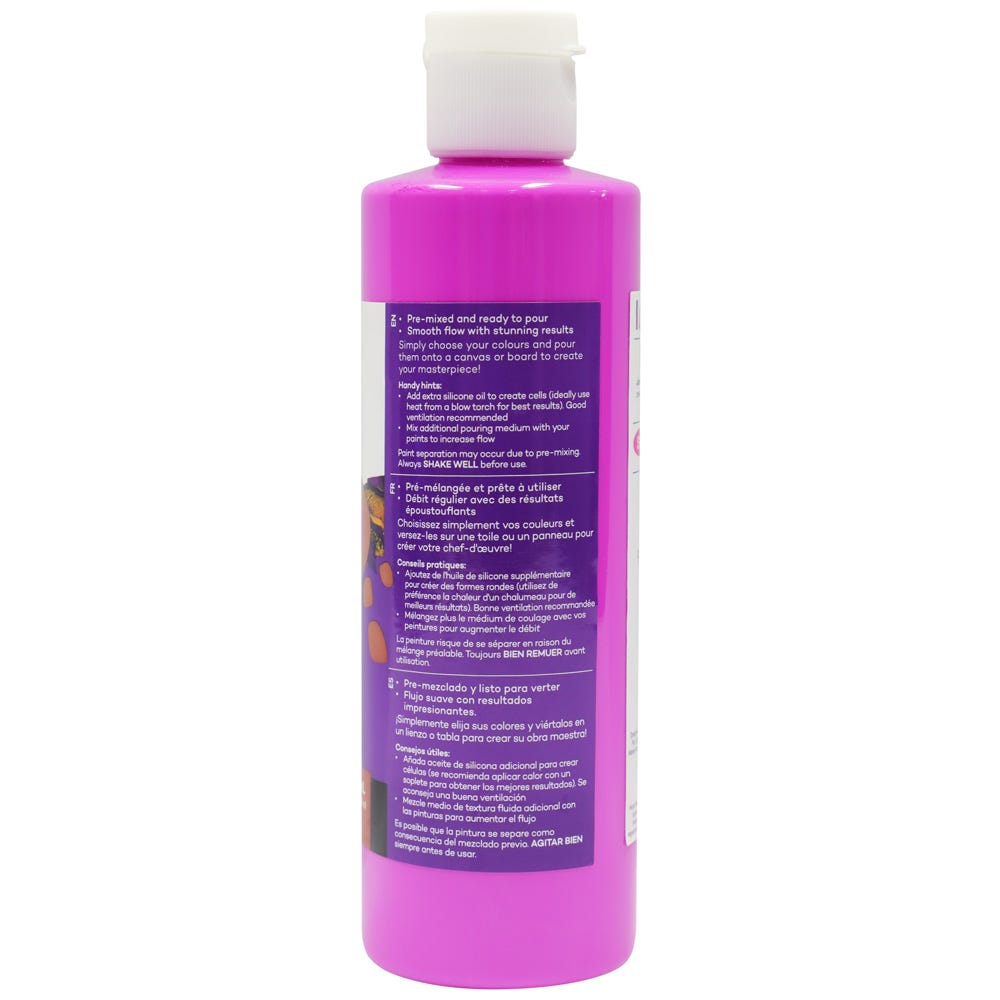 Mont Marte Pouring Acrylic Paint Premium 240Ml 8 12 Us Fl Oz Magenta