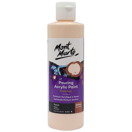 Mont Marte Pouring Acrylic Paint Premium 240ml - Peach