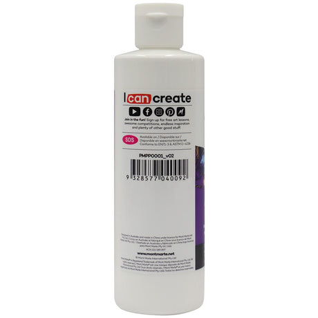 Mont Marte Pouring Acrylic Paint Premium 240Ml 8 12 Us Fl Oz Titanium White
