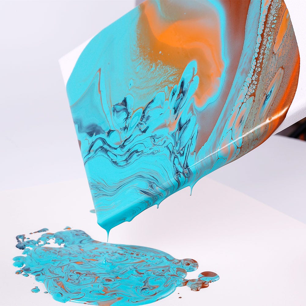 Mont Marte Pouring Acrylic Paint Set Premium 4Pc X 60Ml 2 Us Fl Oz Symphony