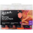 Mont Marte Pouring Acrylic Paint Set Premium 4Pc X120ml - Coral