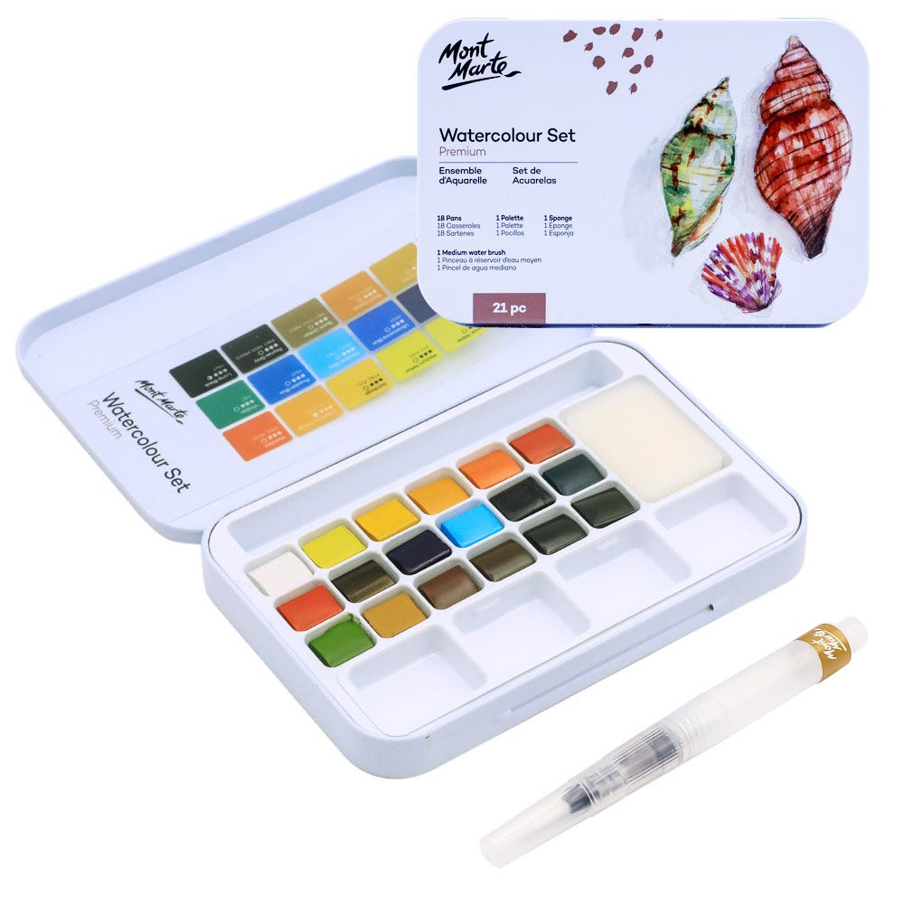 Mont Marte Watercolour Set Premium 21Pc