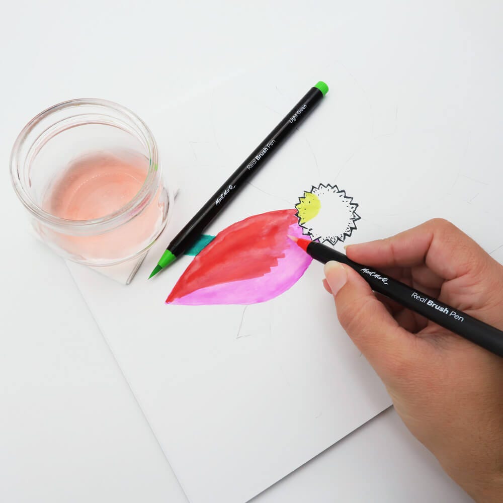 Mont Marte Real Brush Pens Premium 36Pc