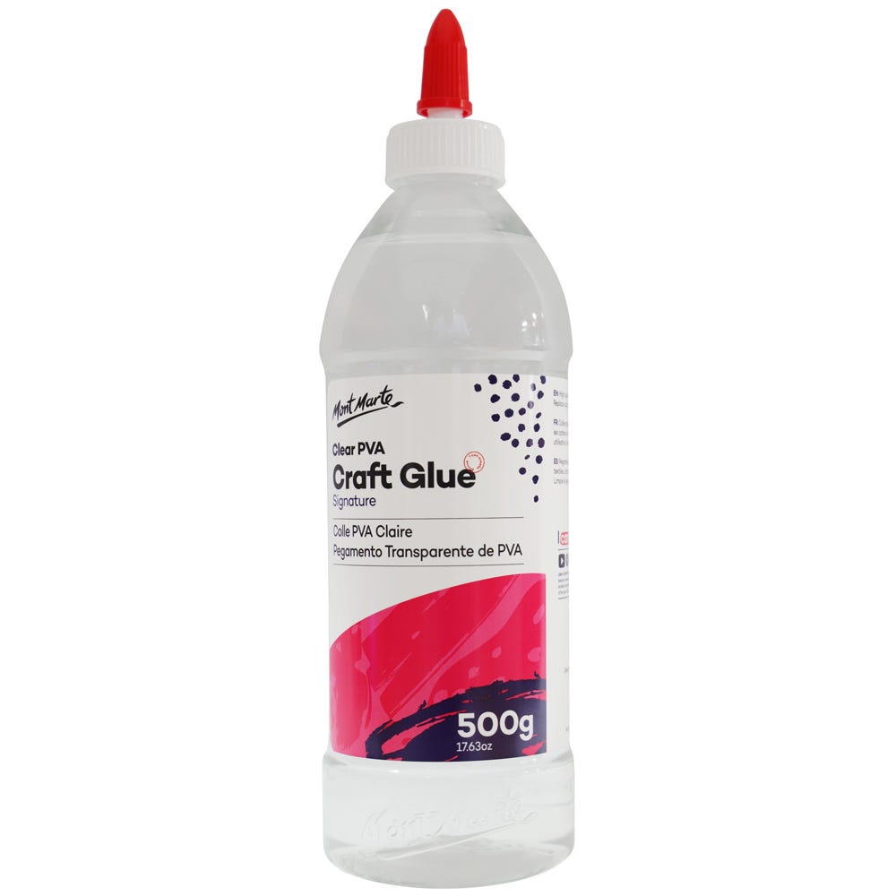 Mont Marte Signature Clear Pva Craft Glue 500G (17.6 Us Fl.Oz)