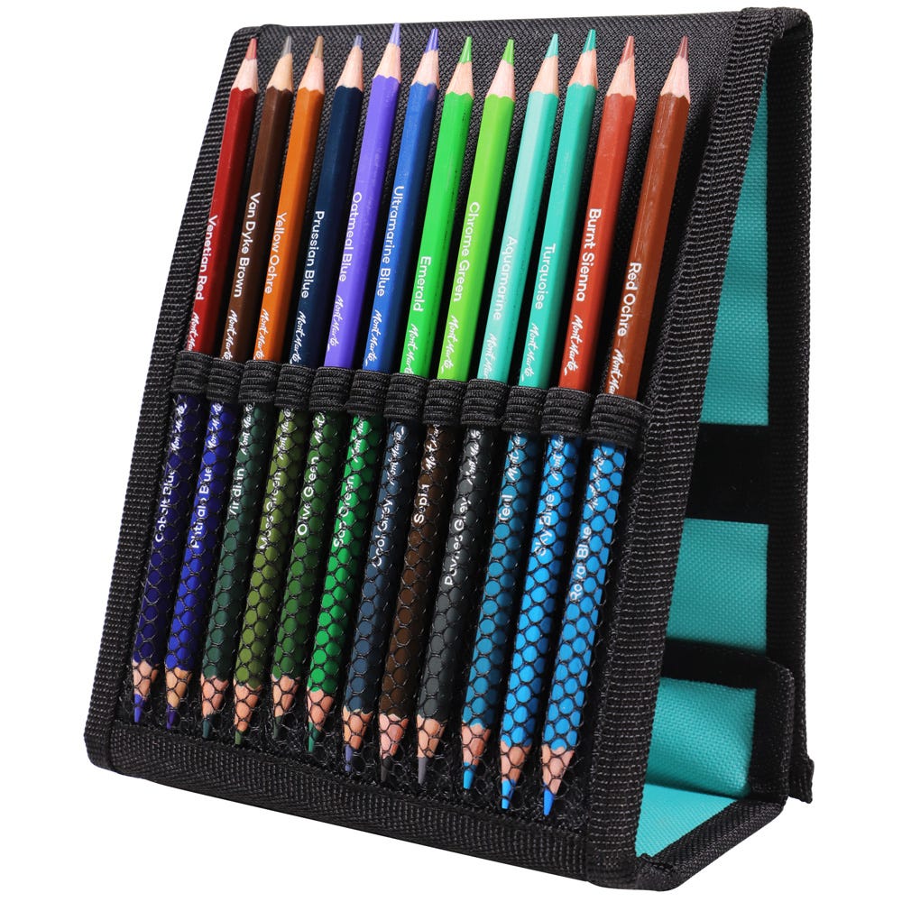 Mont Marte Duo Colour Pencil Easel Wallet Signature 25Pc