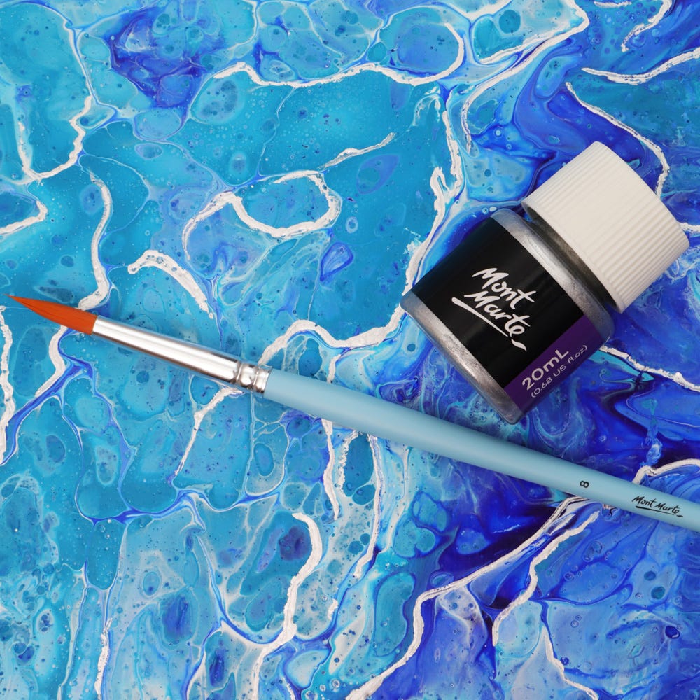 Mont Marte Silver Foil Paint Premium 20Ml 0 68 Us Fl Oz