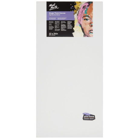 Mont Marte Single Thick Canvas Premium 30.5 X 60.9Cm (12 X 24In)