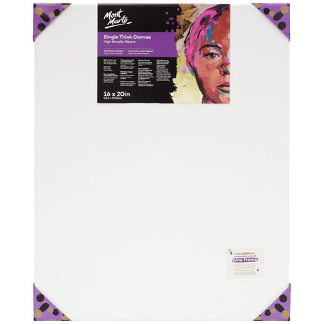 Mont Marte Single Thick Canvas Premium 40.6 X 50.8Cm (16 X 20In)