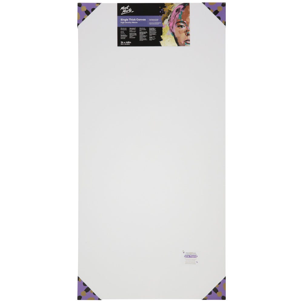 Mont Marte Single Thick Canvas Premium 60.9 X 121.8Cm (24 X 48In)