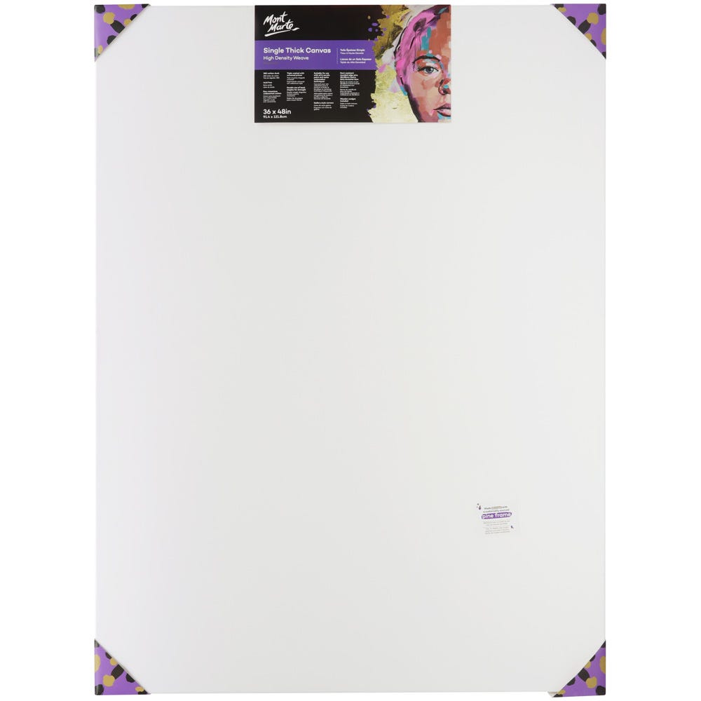 Mont Marte Single Thick Canvas Premium 91.4 X 121.8Cm (36 X 48In)