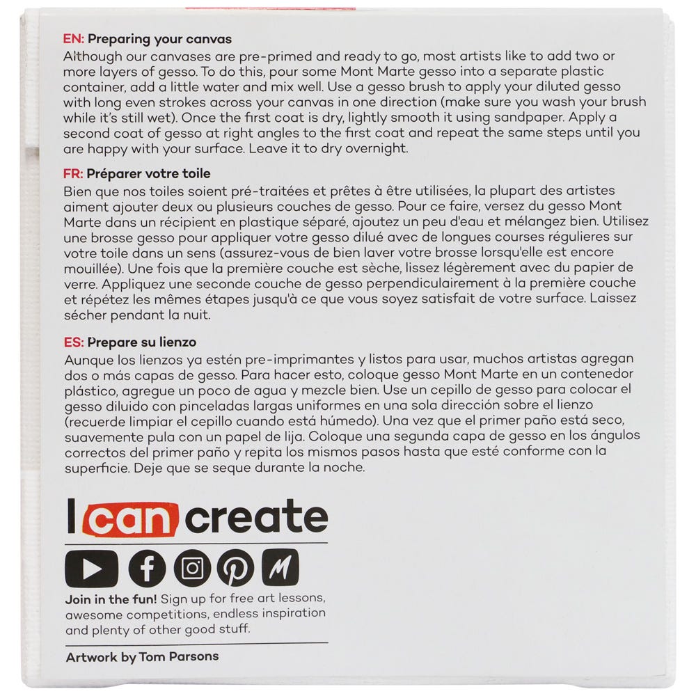 Mont Marte Single Thick Canvas Signature 10 X 10Cm 3 9 X 3 9In