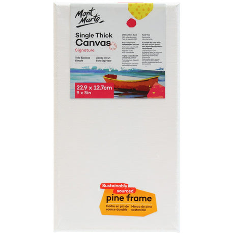 Mont Marte Single Thick Canvas Signature 22.9 X 12.7Cm (9 X 5In)