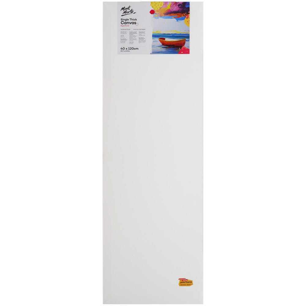 Mont Marte Single Thick Canvas Signature 40 X 120Cm (15.8 X 47.2In)