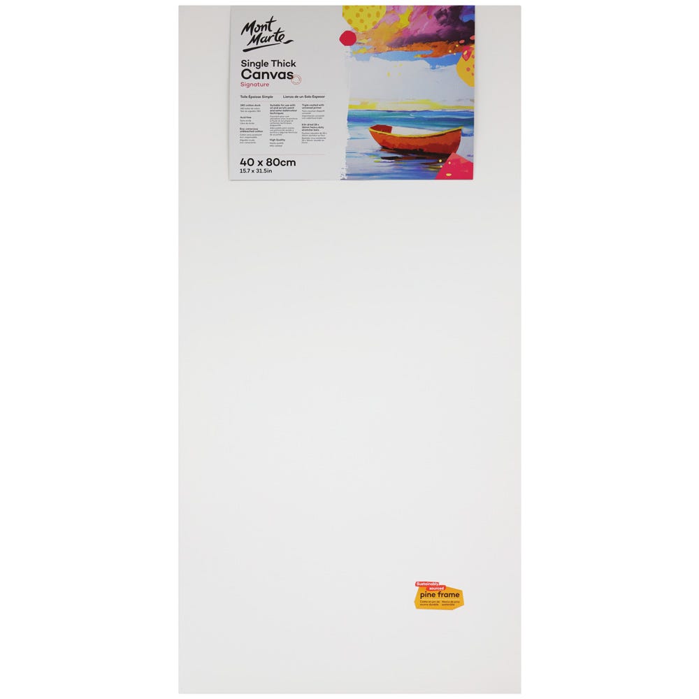 Mont Marte Single Thick Canvas Signature 40 X 80Cm (15.7 X 31.5In)