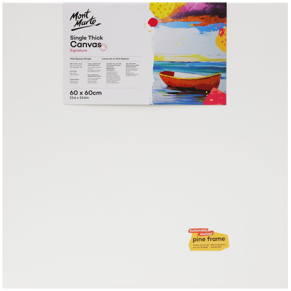 Mont Marte Single Thick Canvas Signature 60 X 60Cm (23.6 X 23.6In)