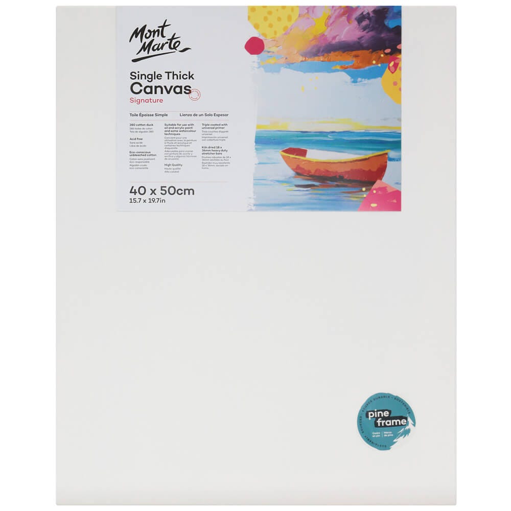 Mont Marte Single Thick Canvas Signature 40 X 50Cm (15.7 X 19.7In)