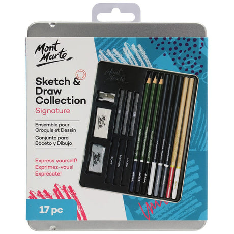 Mont Marte Sketch And Draw Collection Signature 17Pc
