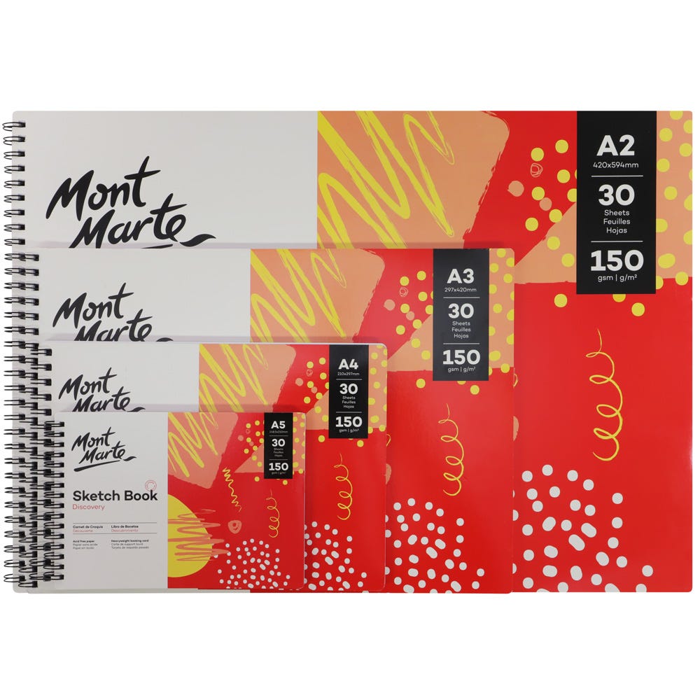 Mont Marte Sketch Book Discovery A2 16 5 X 23 4In 30 Sheets 150Gsm