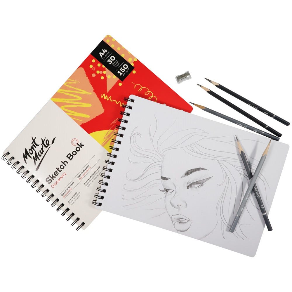 Mont Marte Sketch Book Discovery A4 8 3 X 11 7In 30 Sheets 150Gsm