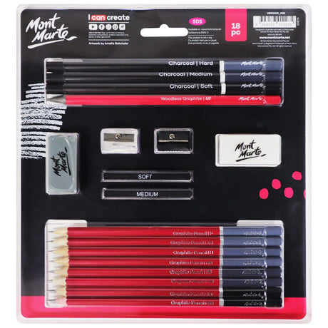 Mont Marte Sketch Draw Signature Set 18Pc