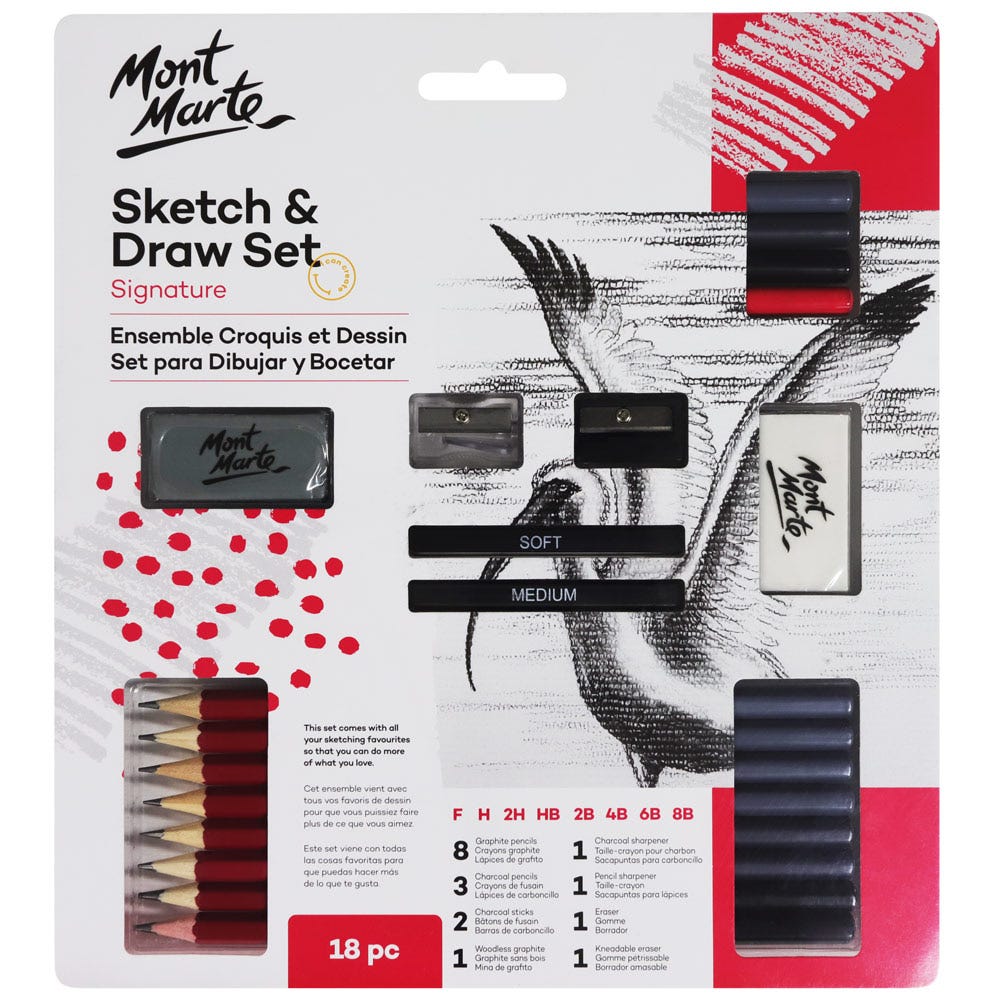 Mont Marte Sketch & Draw Signature Set 18Pc