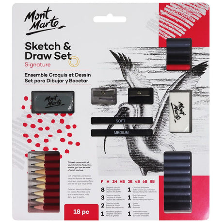 Mont Marte Sketch & Draw Signature Set 18Pc