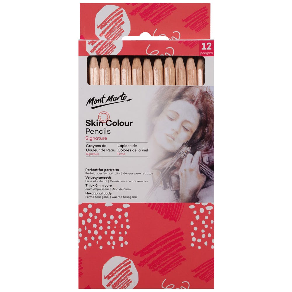 Mont Marte Skin Colour Pencils Signature 12Pc