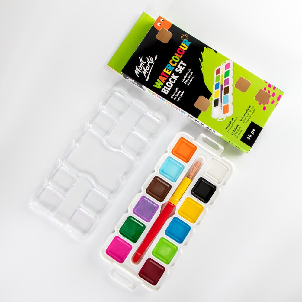 Mont Marte Watercolour Block Set 14Pc