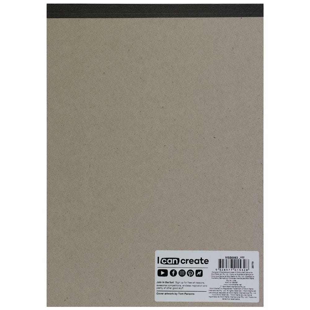 Mont Marte Watercolour Pad German Paper Premium A4 180Gsm 15 Sheet