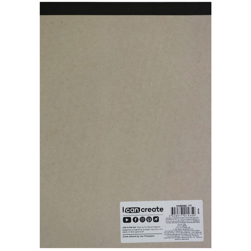 Mont Marte Watercolour Pad German Paper Premium A4 300Gsm 12 Sheet