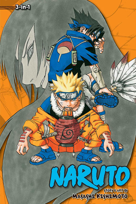 Cover image of the Manga Naruto (3-in-1 Edition), Vol. 3: Includes vols. 7, 8 & 9