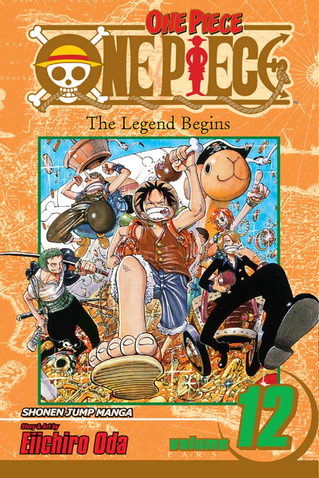 One Piece, Vol. 12: The Legend Begins - Front Cover