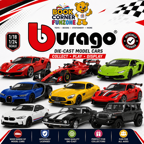Funzone Bburago collection featuring premium die-cast model cars, Ferrari, Lamborghini, Porsche, Formula 1 racing cars and officially licensed collectible scale vehicles in the UAE