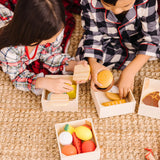 Melissa & Doug Food Groups - 21 Wooden Pieces and 4 Crates