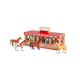 Melissa & Doug Take-Along Show-Horse Stable With Wooden Box