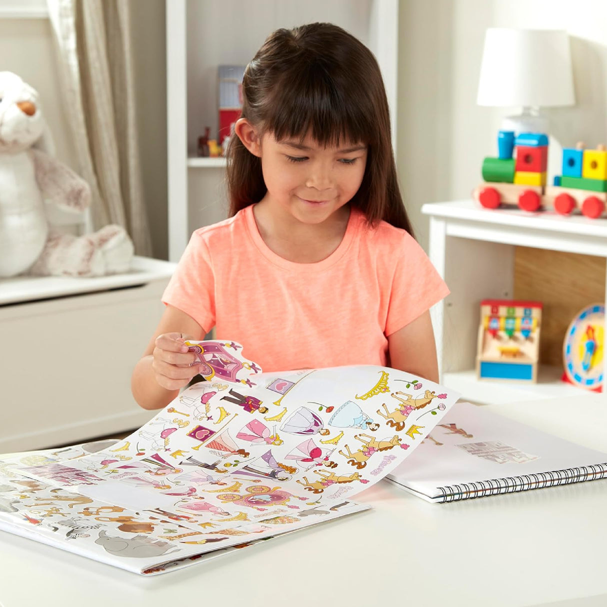 Melissa & Doug Sticker Collection Book: Princesses, Tea Party, Animals, and More