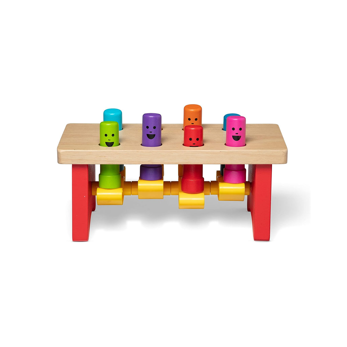 Melissa & Doug Deluxe Pounding Bench Wooden Toy With Mallet