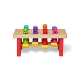 Melissa & Doug Deluxe Pounding Bench Wooden Toy With Mallet