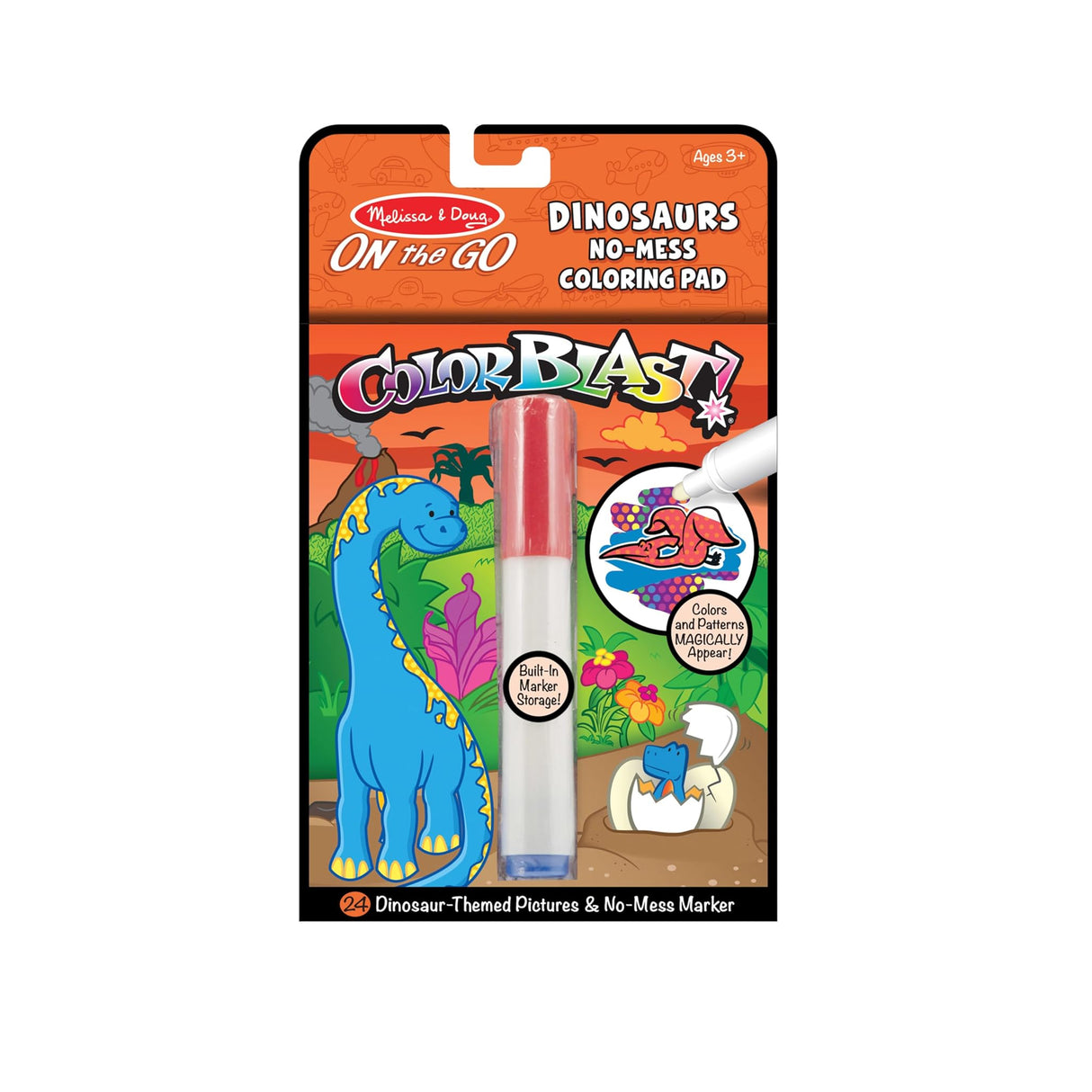 Melissa & Doug On the Go ColorBlast! Travel - Dinosaur