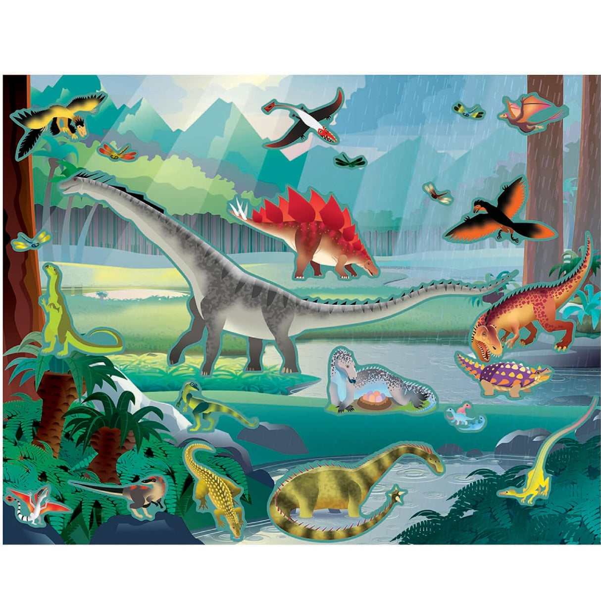 Melissa & Doug Reusable Sticker Pad - Prehistoric