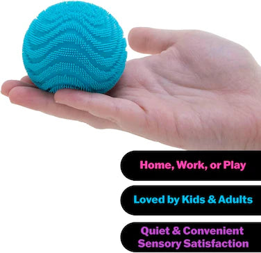 NeeDoh Fuzz Ball Wonder Waves Sensory Fidget Toy 2.5 Inch 1 Random Piece