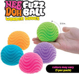 NeeDoh Fuzz Ball Wonder Waves Sensory Fidget Toy 2.5 Inch 1 Random Piece