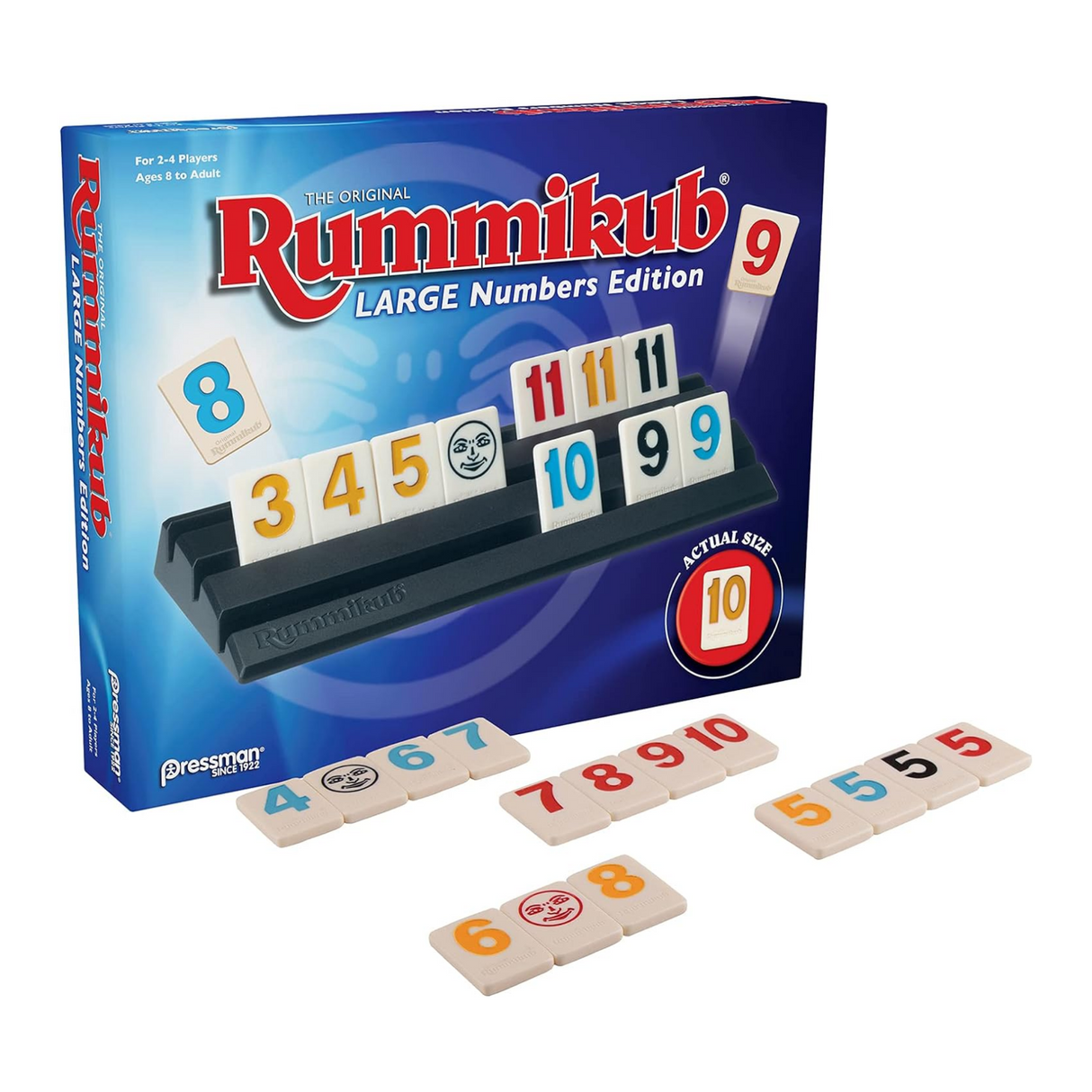 Pressman Rummikub Large Numbers Edition - The Original Rummy Tile Game