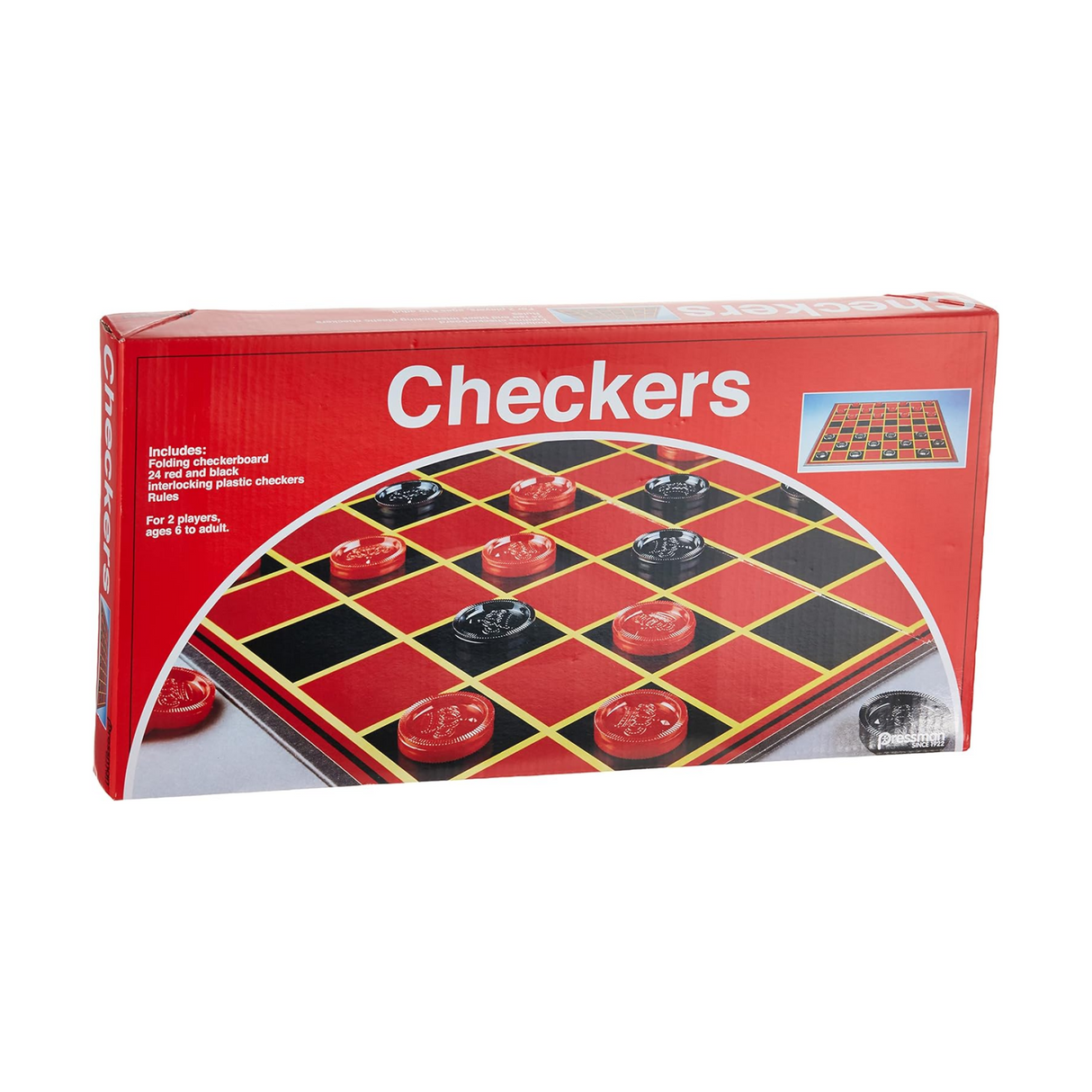 Pressman Checkers With Folding Board