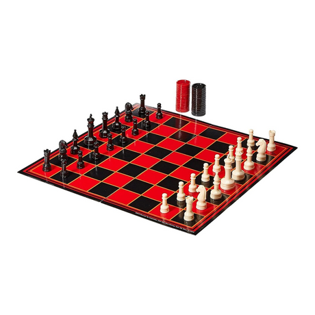 Pressman Checkers/Chess/Backgammon Set