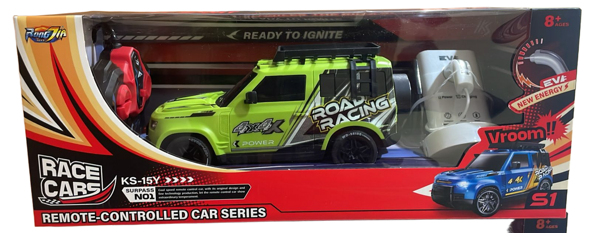 Remote Control Car with Light/USB (Assorted Colors, Sold As Single)