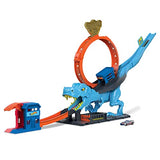 Links to Hot Wheels City T-Rex Chomp Down Track Set by 